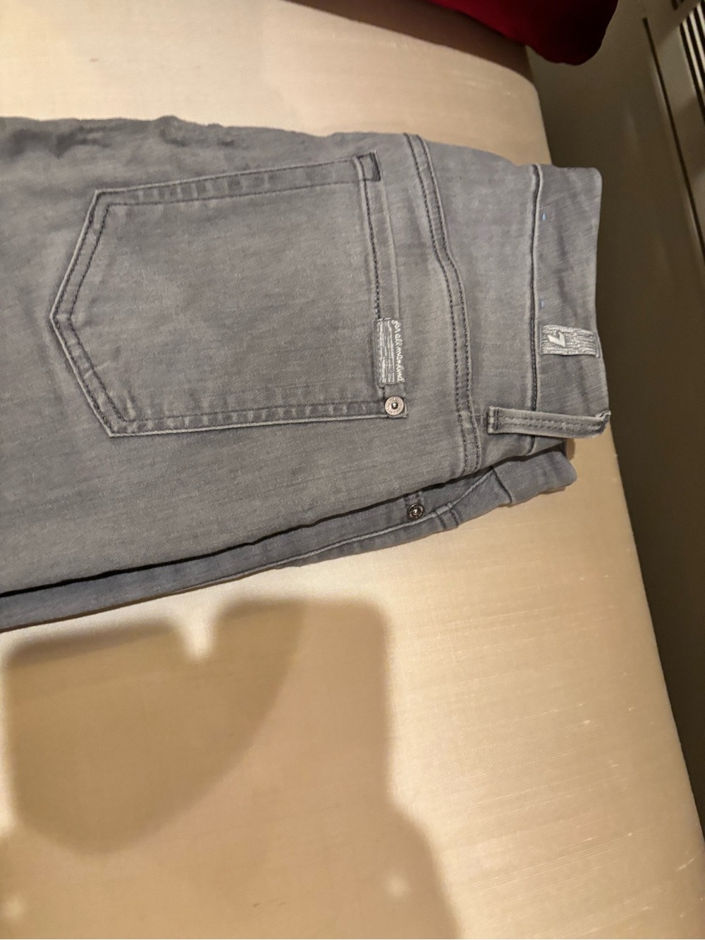 7 For All Mankind Slim Men's Gray Stretch Jeans